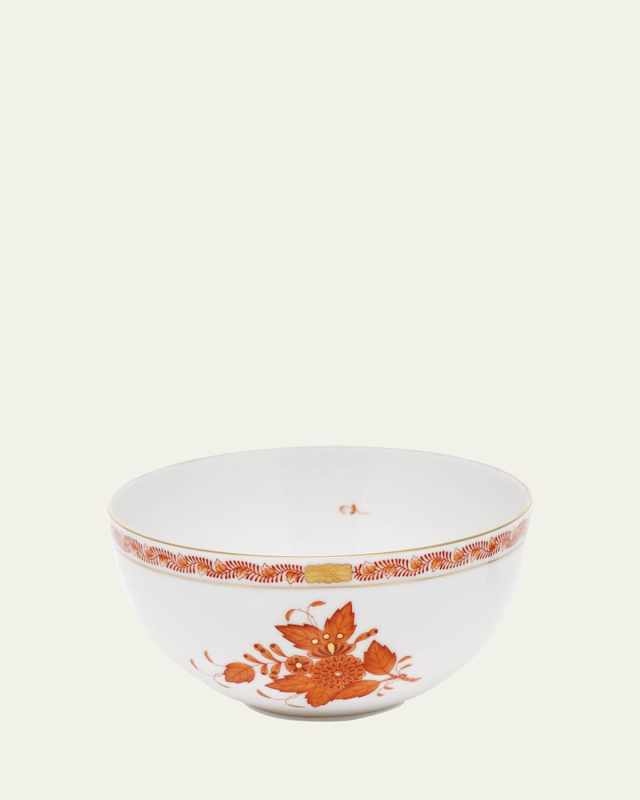 Chinese Bouquet Rust Small Bowl